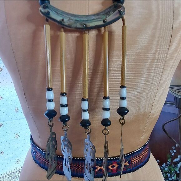Beautiful Artisan OOAKIND Vintage Statement Necklace Estate Jewelry - Picture 6 of 13